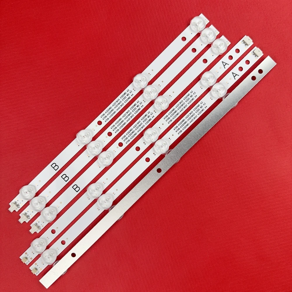 Striscia di retroilluminazione a LED per 4708-K320WD-A2213K01 A4213K01 HORIZONT 32LE3181 32s1750ev AOC LE32M3570/60 LE32D59 32PFL3045 32S1750EV