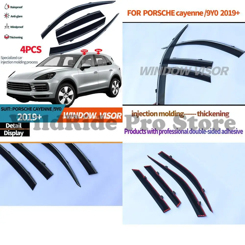 

1 set For Porsche Cayenne 2019+ Window Visors Rain Deflectors