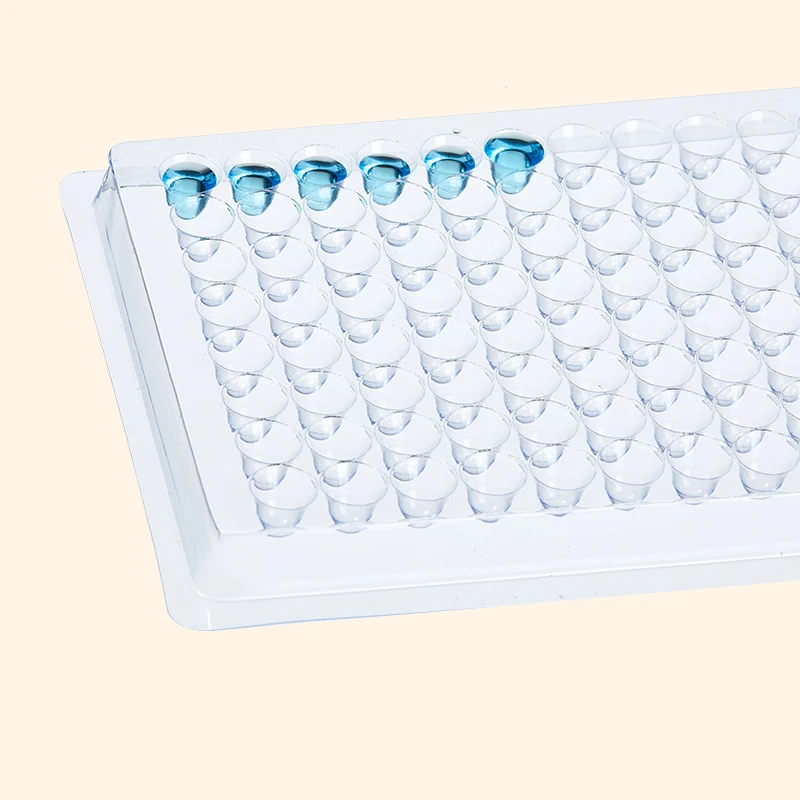 10pcs disposable reaction plate plastic blood coagulation plate 96-hole sharp round bottom U-shaped V-bottom V 90 110