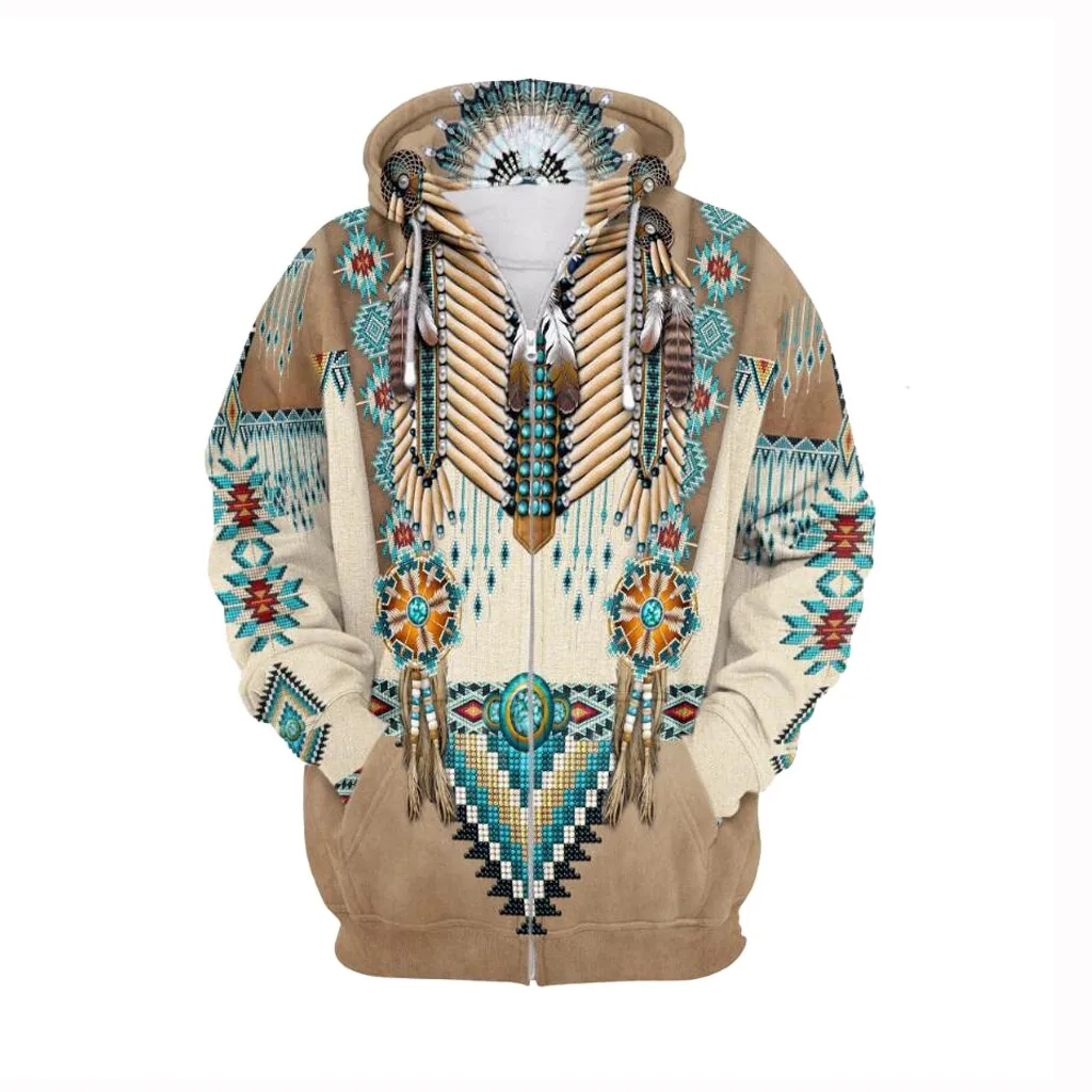 Men Coat Jacket Mens 3d Vintage Ethnic Print Hooded Long Sleeve Hoodie Blouse Coat Jaket Snow Coats For Men Big And Tall