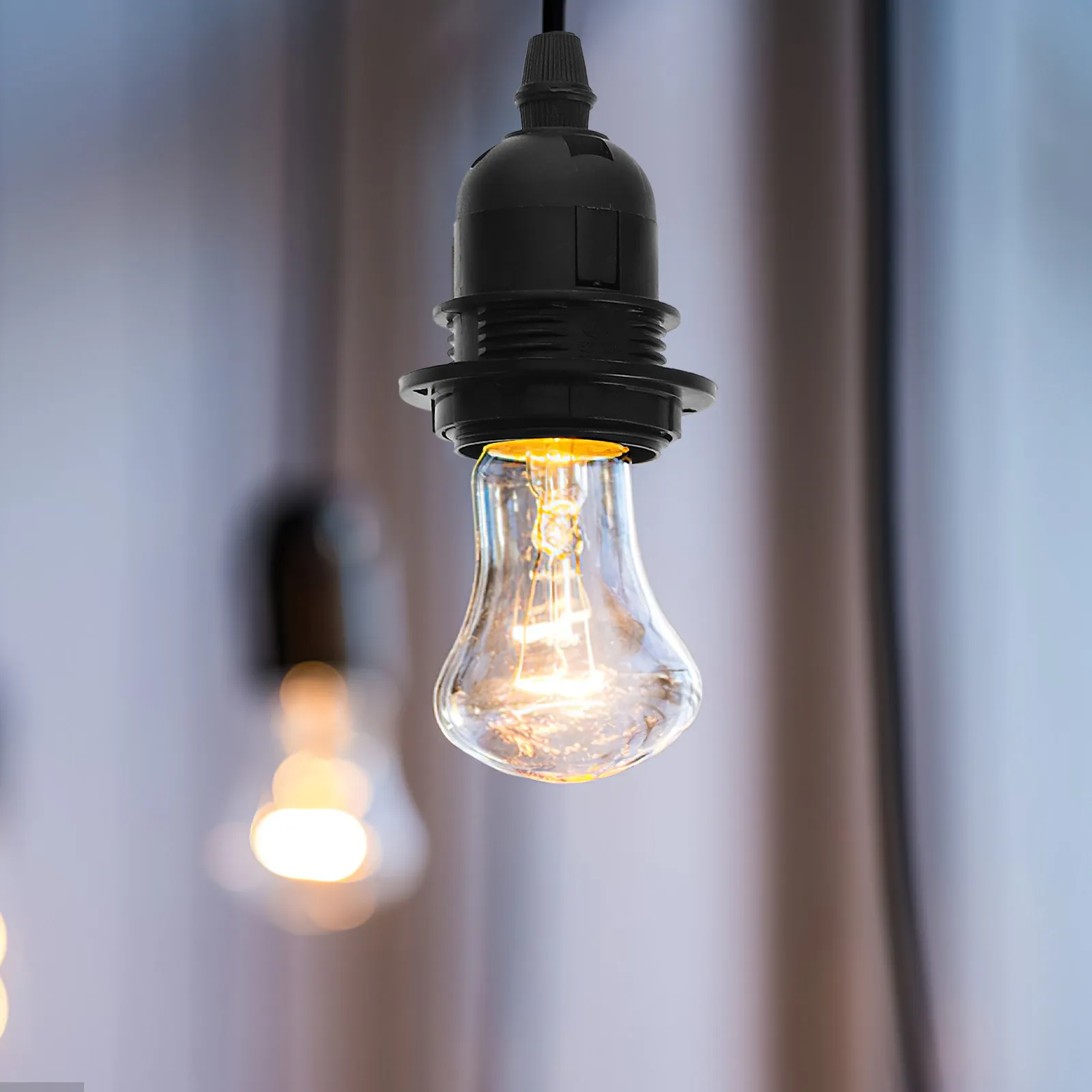 

Держатель для лампы E27, винтажный подвесной светильник, патрон для лампы, простая установка для декора спальни, гостиной, столовой