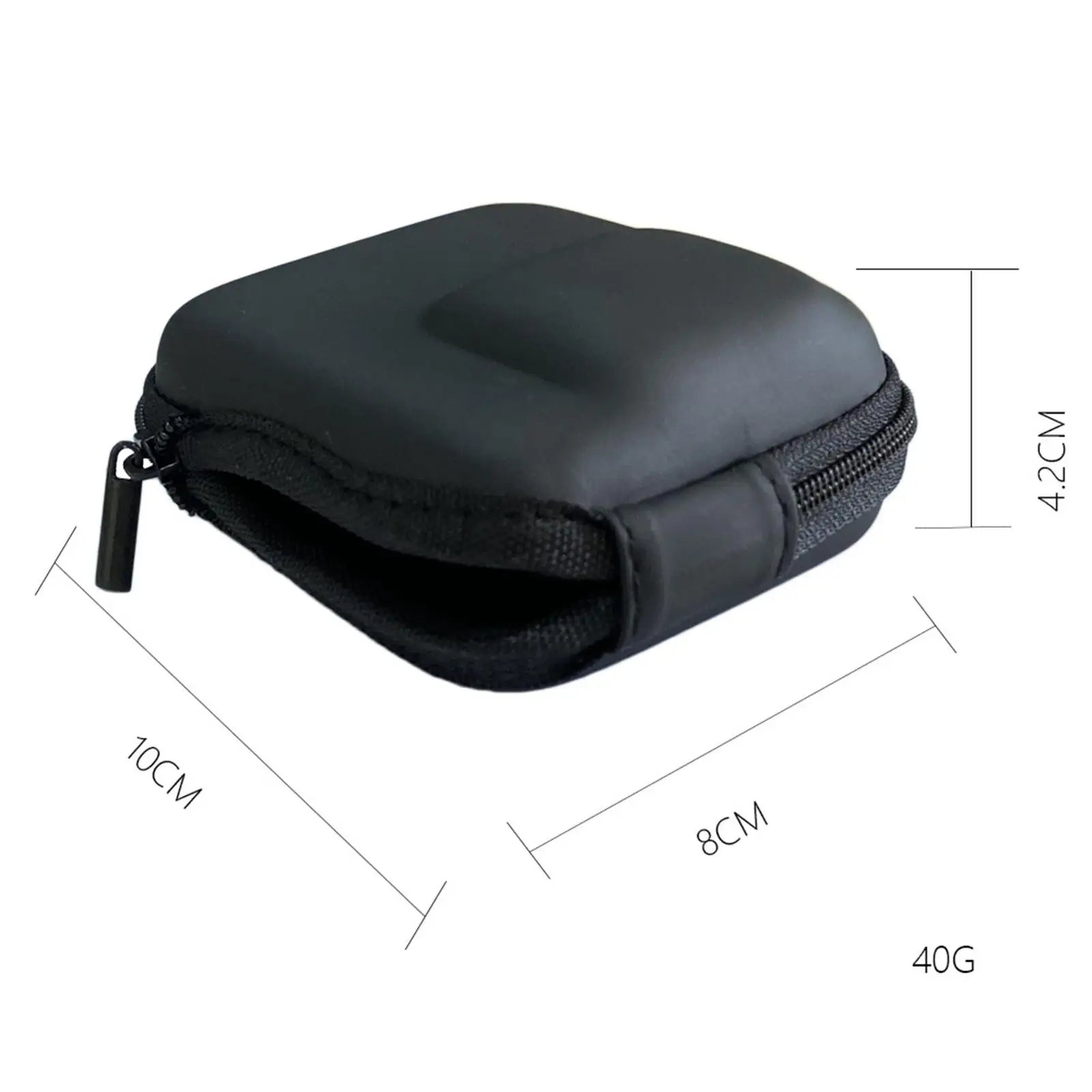 Black Action Camera Storage Bag Organizer Hard Protective Travel Bag for Go3