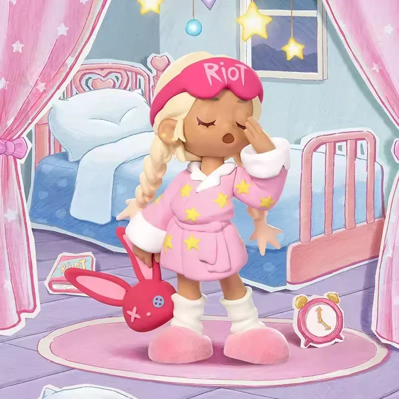 

POP MART Lil Peach Riot Sleepover Series слепая коробка Guess Bag украшение для рабочего стола милая модель подарок девушке слепая сумка игрушки аниме фигурка