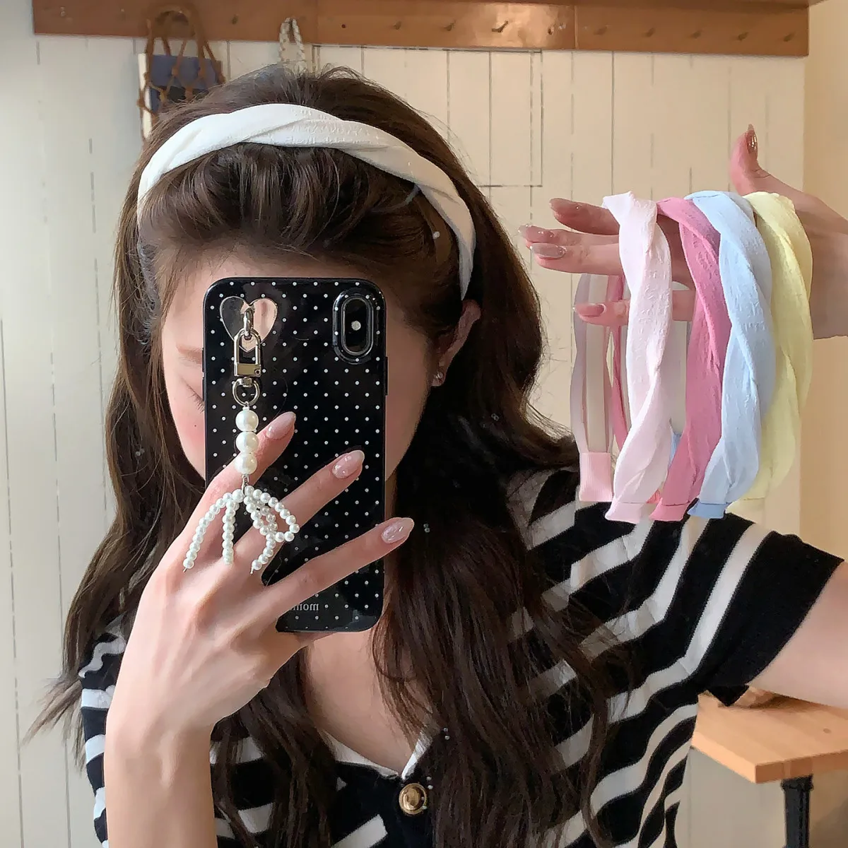 Sweet Temperament Twisted Cross Headband Women Face Wash Headband Outdoor Compression Hair Hoop Versatile Hair Style Accessories