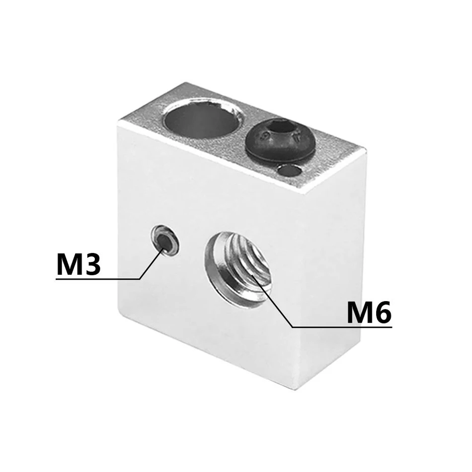 1/5pcs Aluminum Heater Block Specialized for MK7 MK8 Makerbot Reprap 3D Printer Extruder Kit