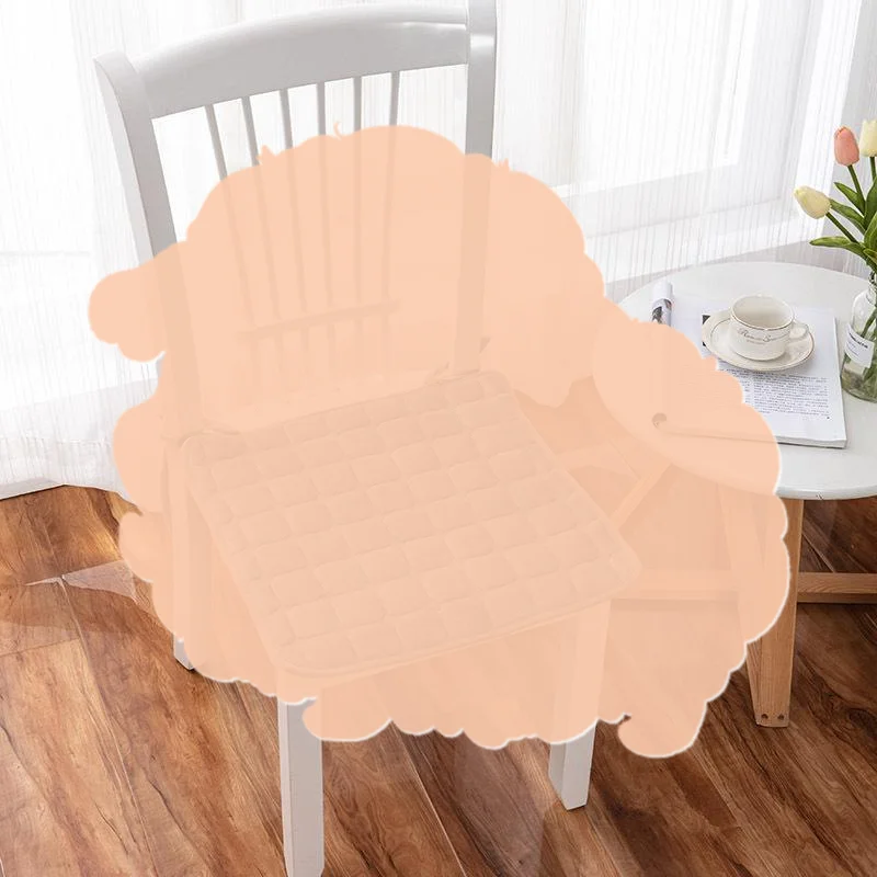 Soft Square Seat Pad Flannel Chair Cushion Non Slip Tatami Cushion Office Home Decor 40x40cm