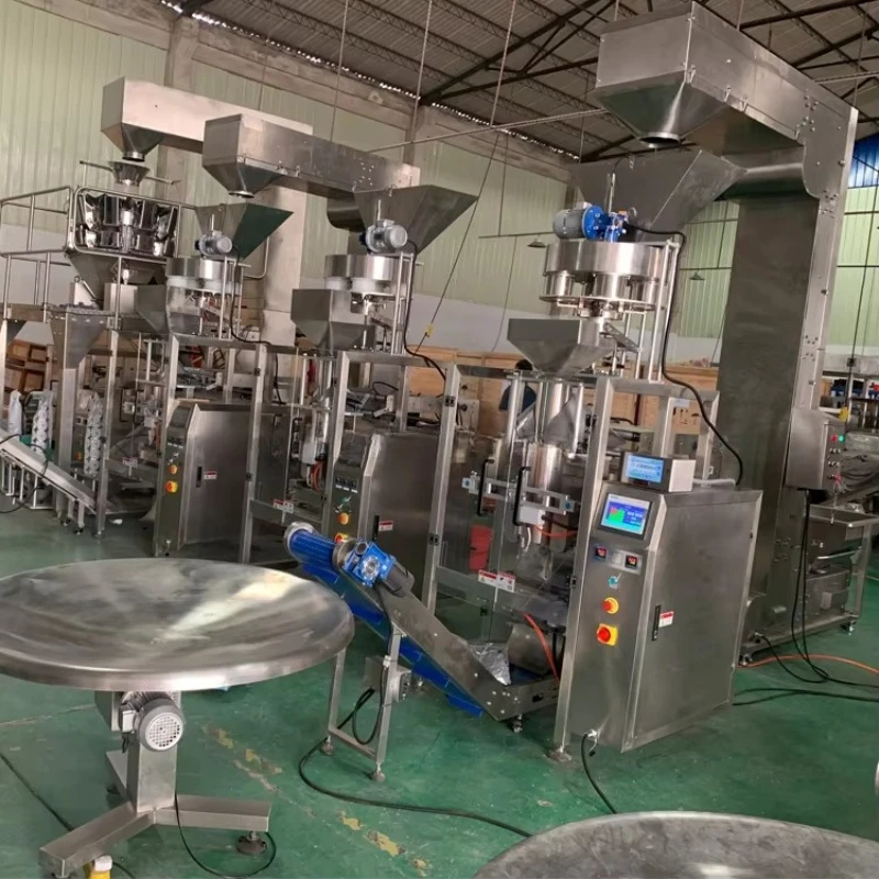 Customized Automatic Sachet Triangle Bag Packing Machine Tea Coffee Herb Packing Green Plastic Packaging Sealing Machine