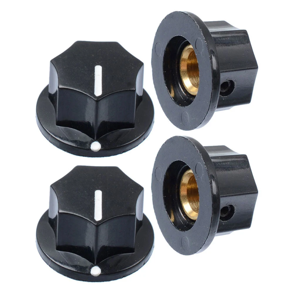 

4 Pcs Electric Guitar Knob Cap Practical Effector Control Knobs Bass Accessories Durable Rotary Volume Monoblock