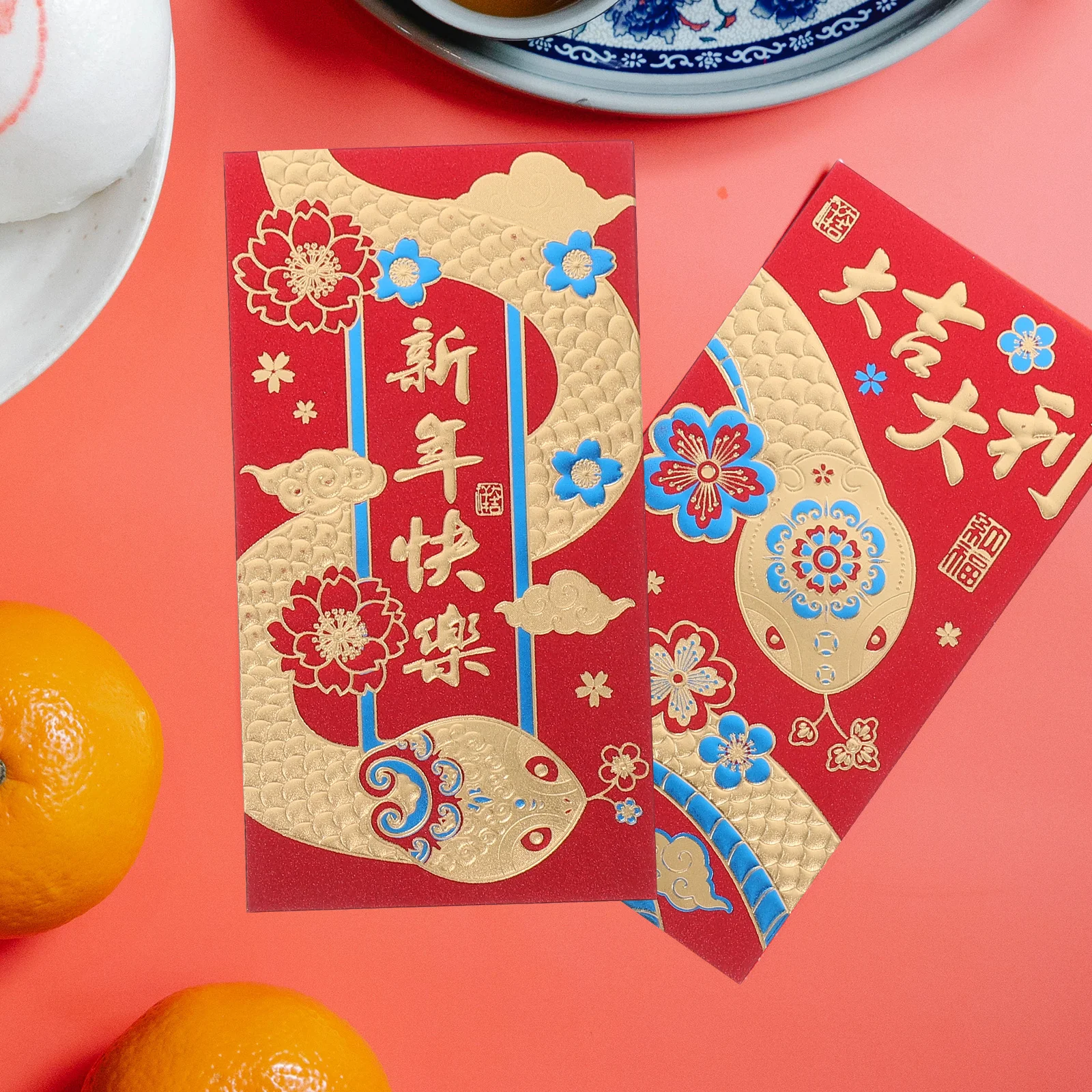 

30Pcs Year of The Snake Chinese Red Envelopes Money Holder Cash Gifts Lunar New Year Red Packets Wedding Decorations