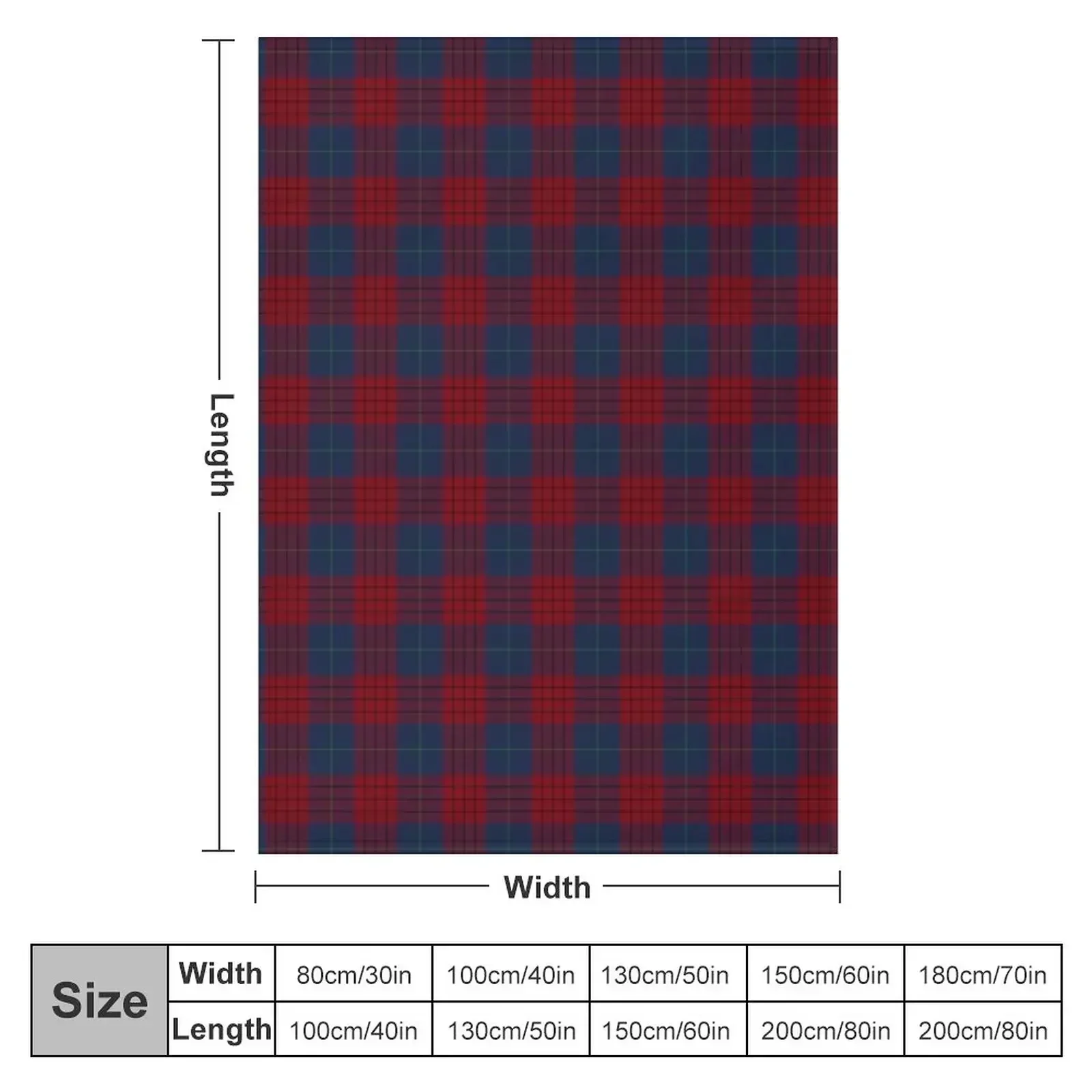 Clan Robinson Tartan Throw Blanket Decoratives Flannels Shaggy manga Blankets