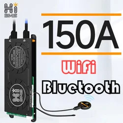 BMS WiFi Bluetooth 150A corriente de descarga continua BMS Lifepo4 aplicación inteligente con equilibrio en stock