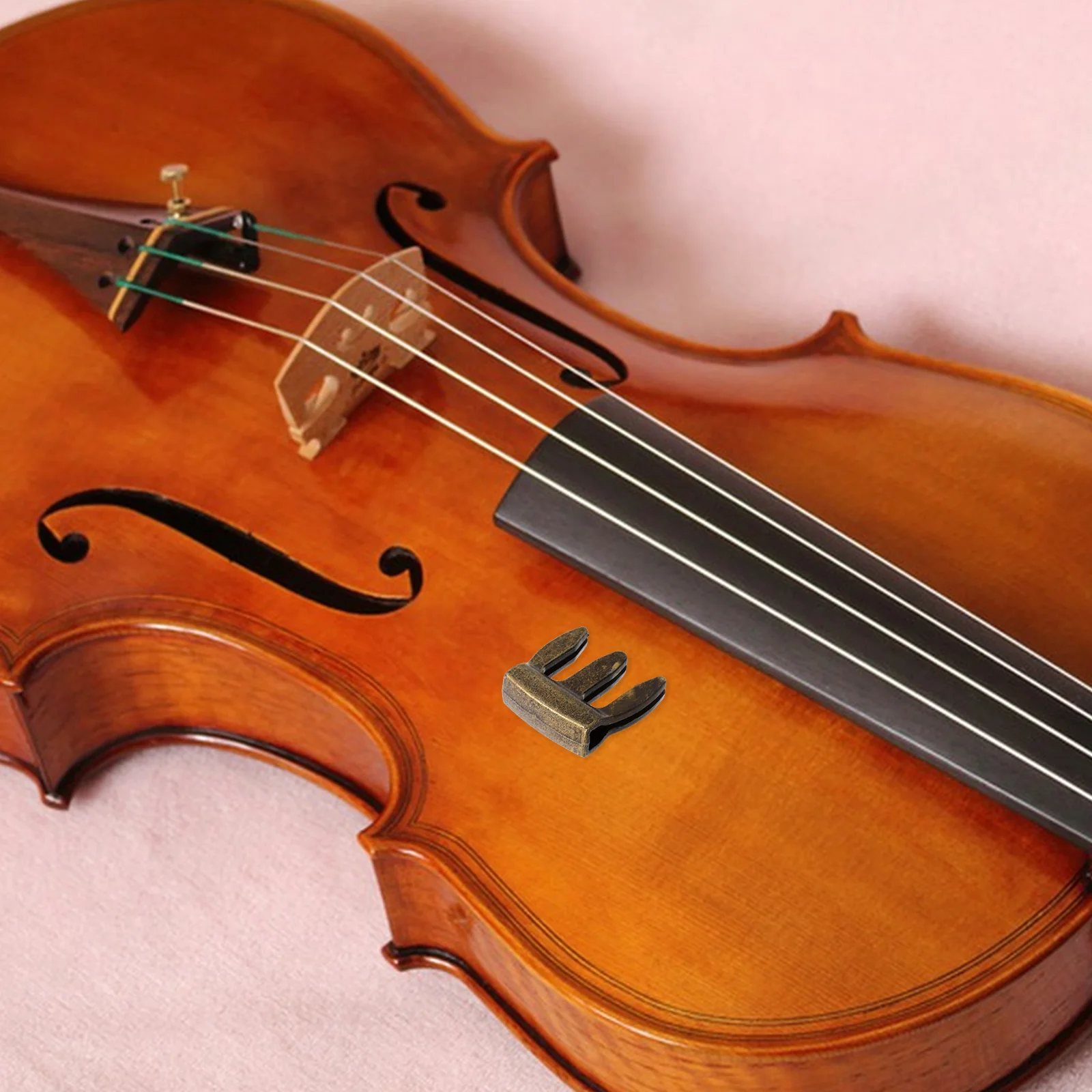 Metallo Violino Pratica Muto Artiglio Design Attacco Riduttore di volume Accessori per violino durevoli Forniture Trombone Pratica Muto
