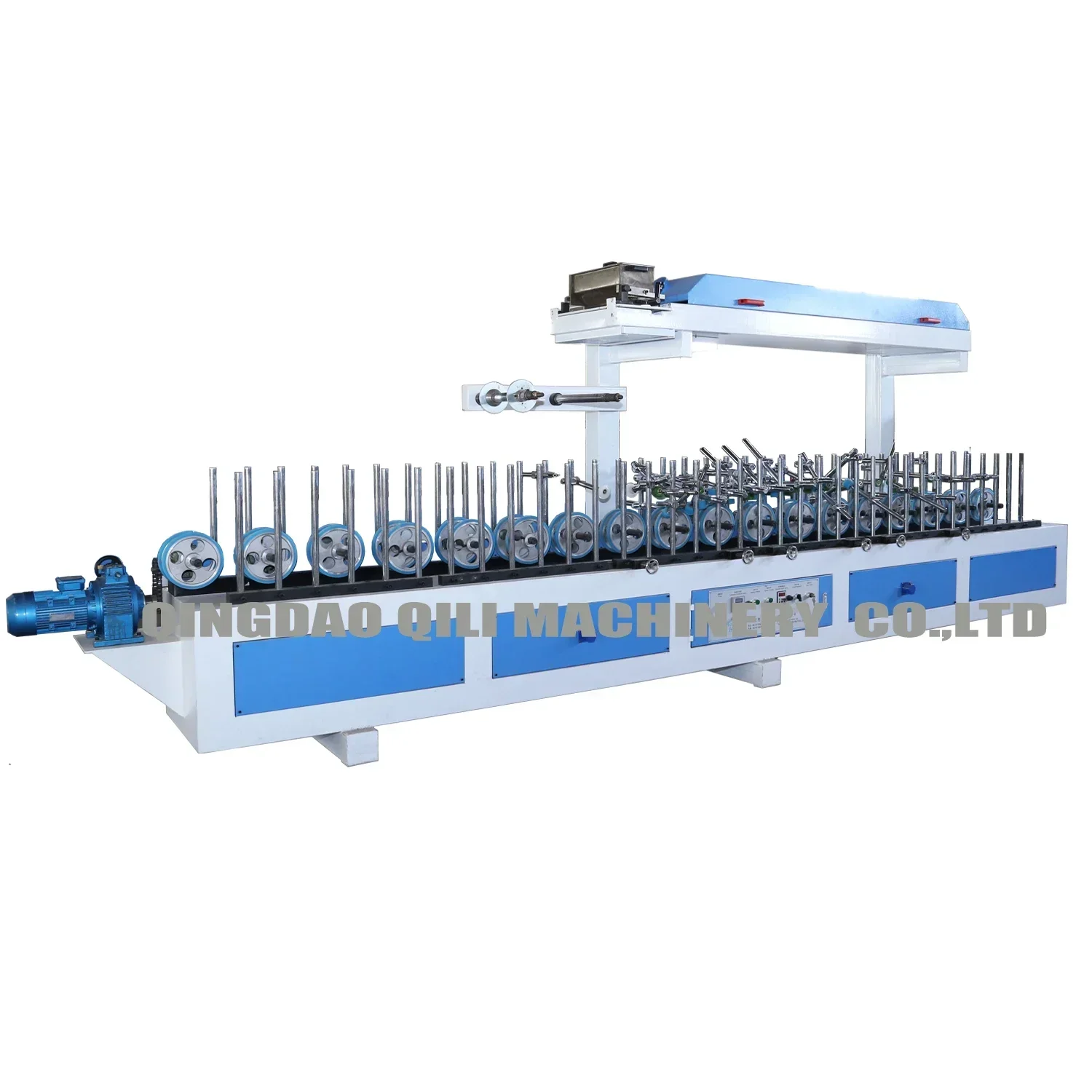 Curtain Rod PVC Film Laminating Profile Wrapping Machine with Bearing and Motor Core Components