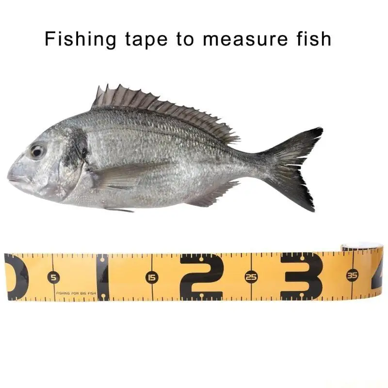 M5TC Fish Ruler Decals Fish Measuring Tape Sticker Self-Adhesive Measuring Tape Waterproof Fish Sticker for Boats Kayaks Net
