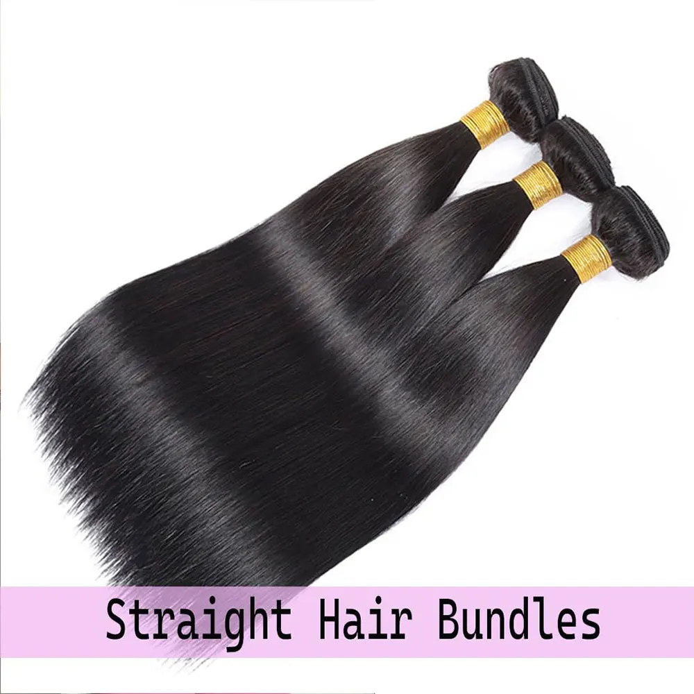 حزم من شعر مفرود نسج على شكل شعر إنسان حزم الشعر التمديد الأسود الطبيعي 1 3 4 قطعة 12 32 بوصة كومبو حزمة خيارات متعددة #2