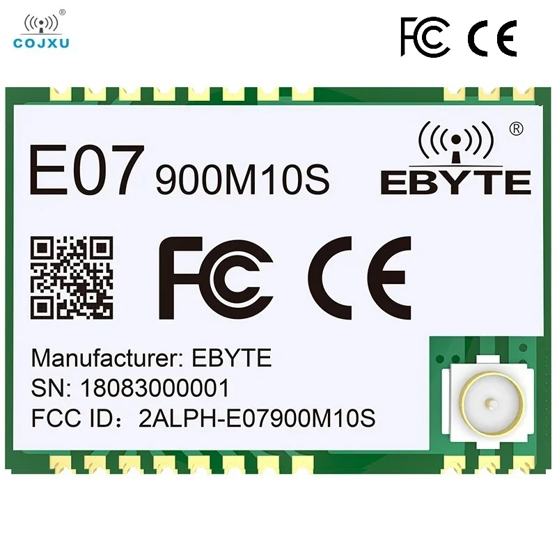 CC1101 Wireless SPI Module 855-925MHz Small Size10dBm Long Distance SMD1.5km Support RSSI CCA WOR Data Transceiver  E07-900M10S