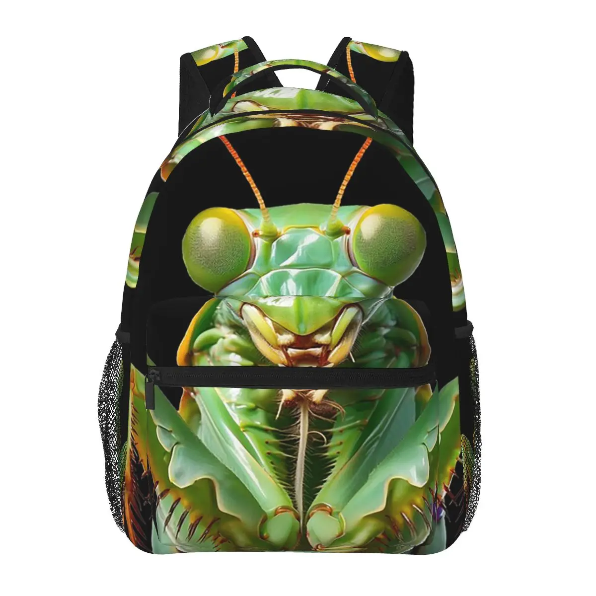 

Green Praying Mantis, Eerie Insect Art Backpack Hot Sale Daypack Boys Girls BookBag School Bag Shoulder Bags for Men Women