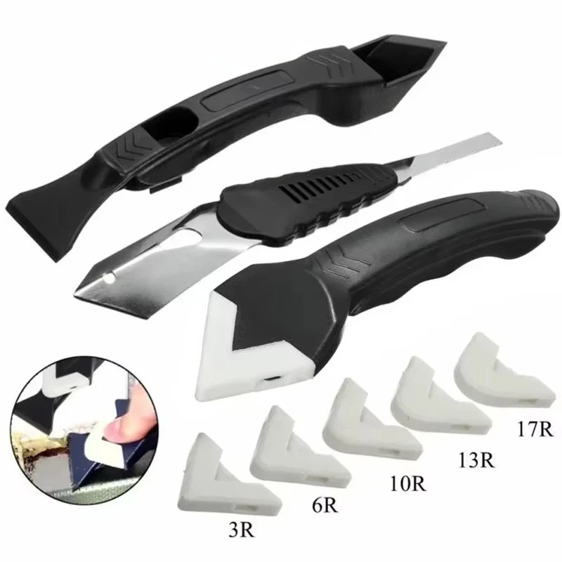 Silicone Scraper Caulking Grout Tool Sealant Finishing Cleaning Set Kitchen Window Cleaning Scraper Set Specializeds SeamScraper