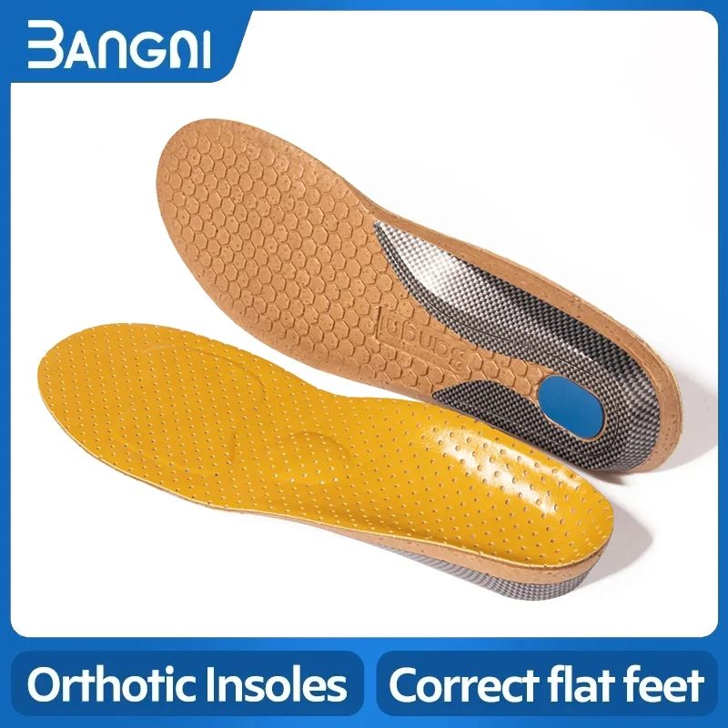 

3ANGNI Plantar Fasciitis Orthotics Insole For Flat Feet Hard Arch Support Shoe Pad Orthopedic Soles For Men Women Inner Cushion