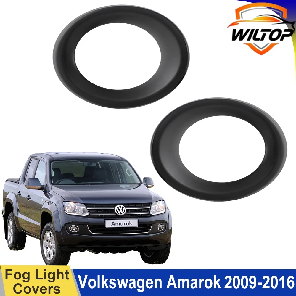 

Fog Light Covers For Volkswagen Vw Amarok V6 2009-2016 Lamp Hoods Protector Cover ABS Matte Black Car Exterior Accessorie