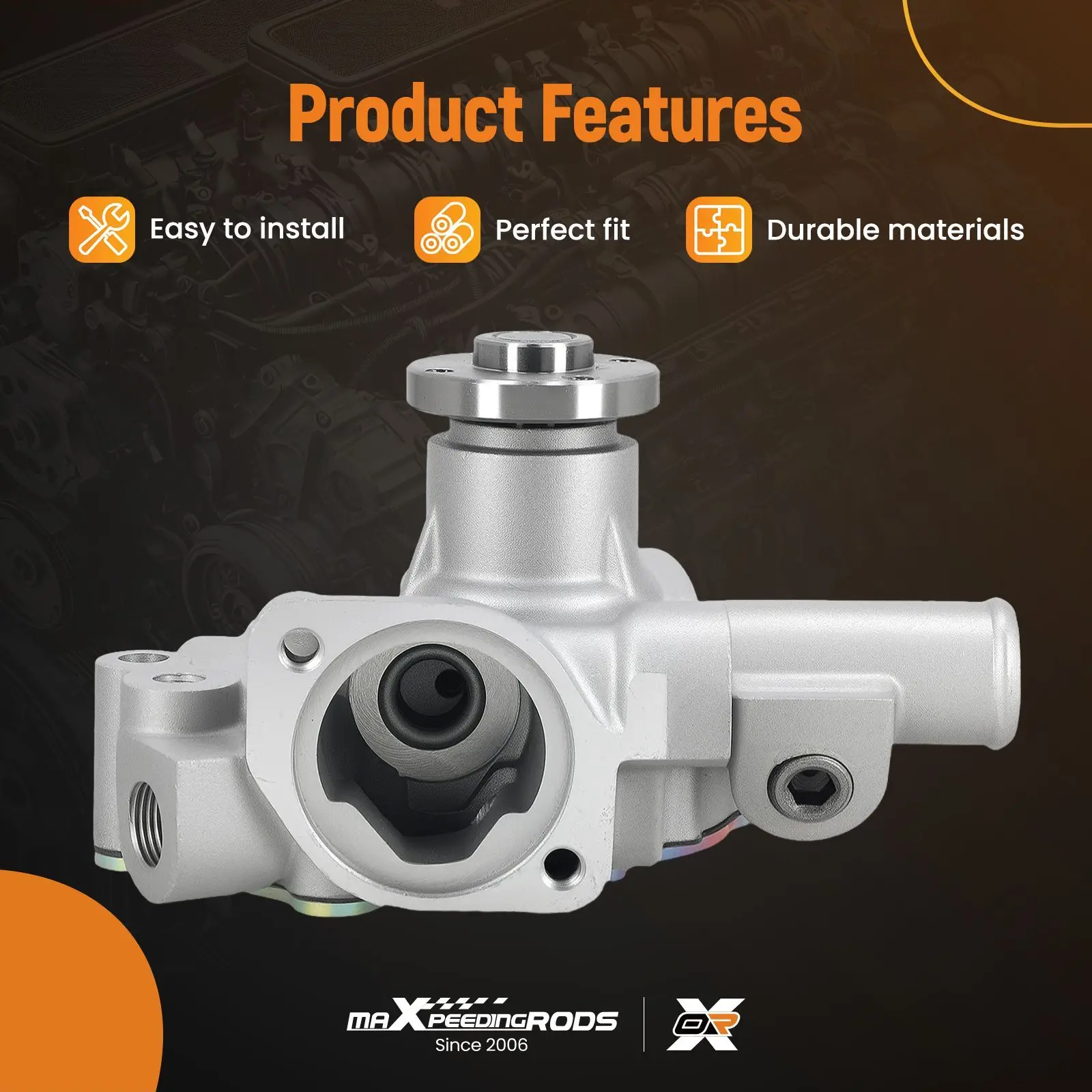 

Water Pump for Yanmar 3TNV76 Diesel Engine John Deere X744 X748 X749 119717-4200
