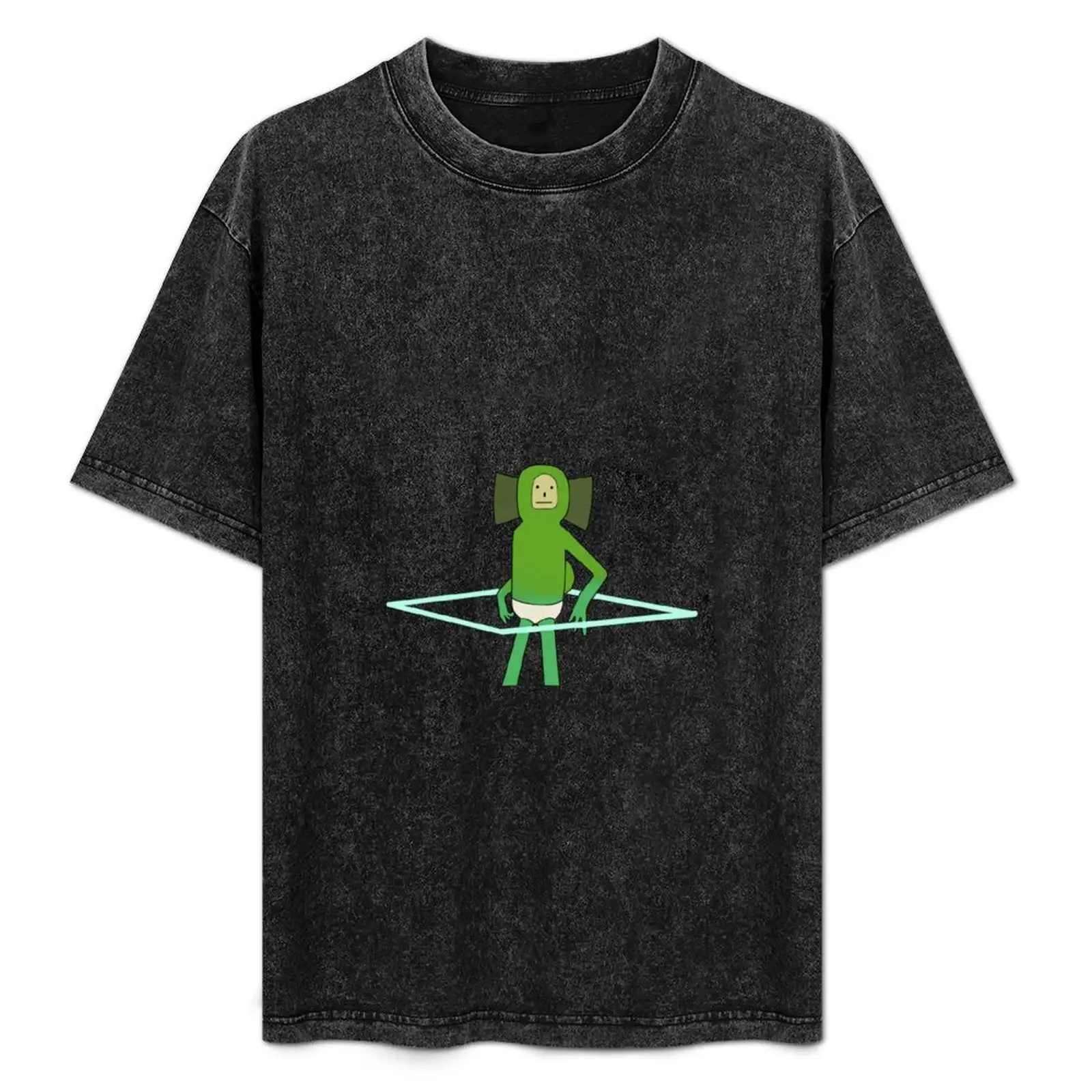

No No Square T-Shirt tops T-shirts oversize oversizeds Louboutins clothing for men