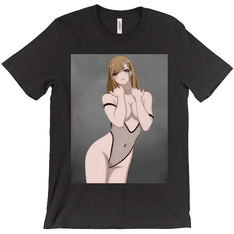 

Anime Ecchi, Sexy, Lewd, Fetish Fishnet T-Shirts, Anime Shirts