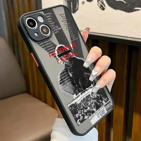 West Coast Rap King Kendrick Lamar For iPhone Case 16 15 14 13 12 11 Pro XR XS Max 7 8 Plus Shockproof Phone Y2K Cool INS Cover