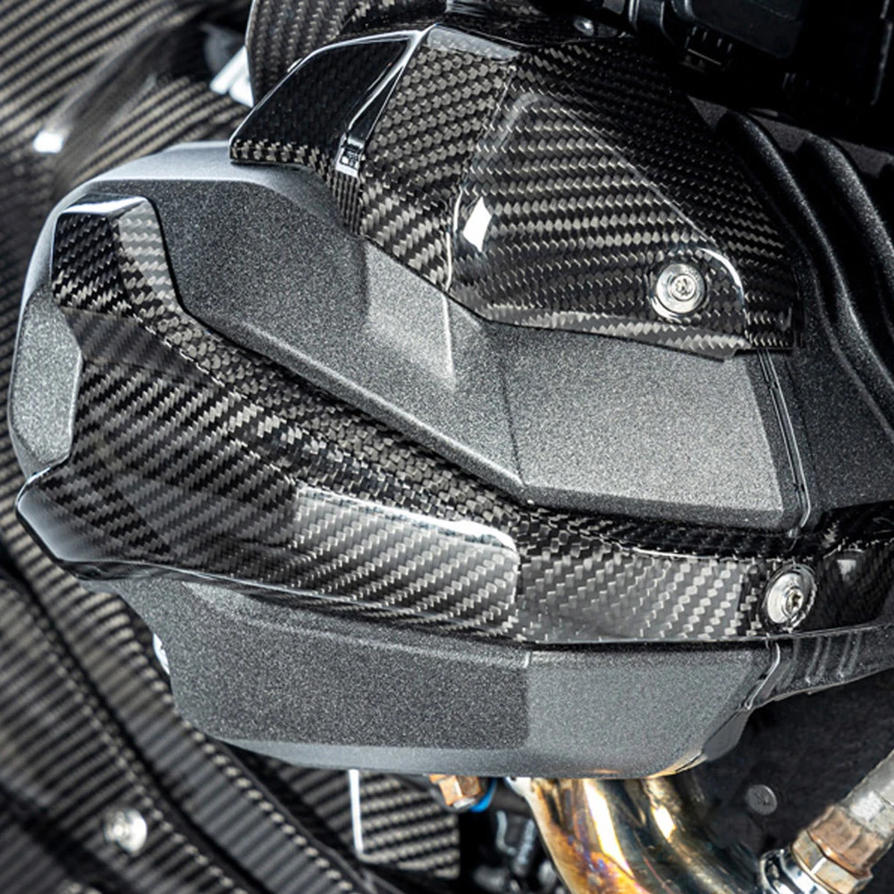 

Carbon Grain Engine Guard Spark Plug Cover Cylinder Head Protector For BMW R1300GS Adventure