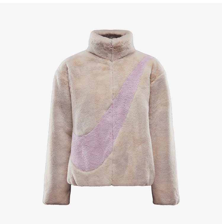 Nike echte neue warme sportliche Mode-Jacke mit lockerem Stehkragen für Damen HQ4871-663 – Detail 5