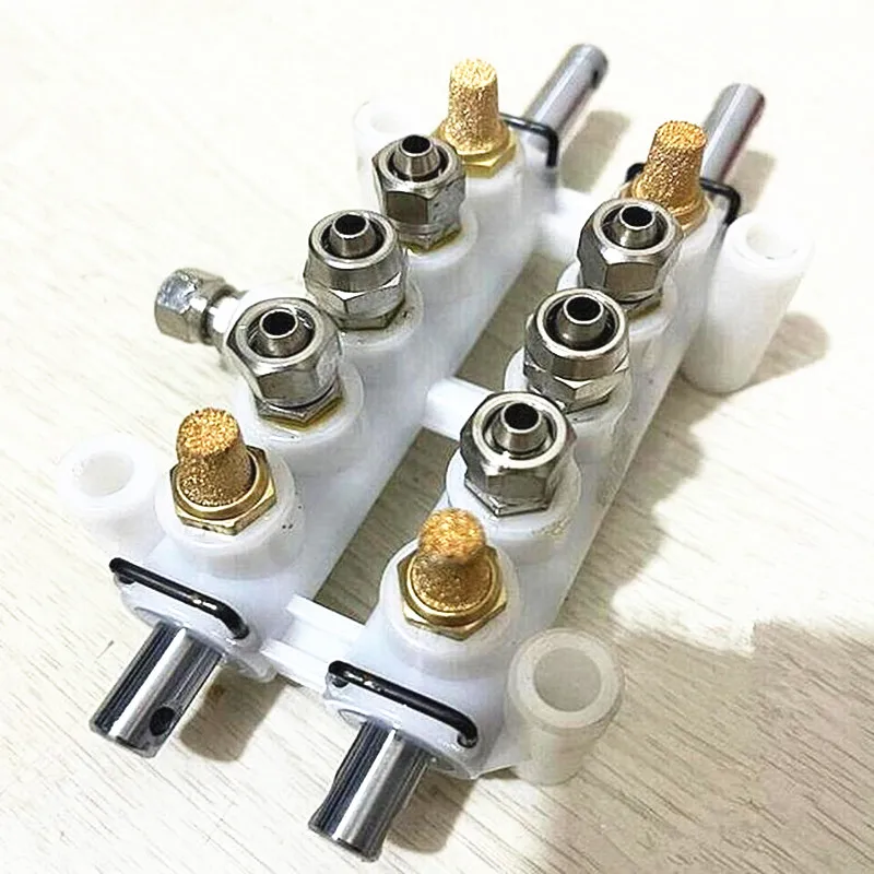 

Tyre Tire Dismantling Changer Machine Part Double Pedal Valve Cylinder Controlling Air Control Valve White