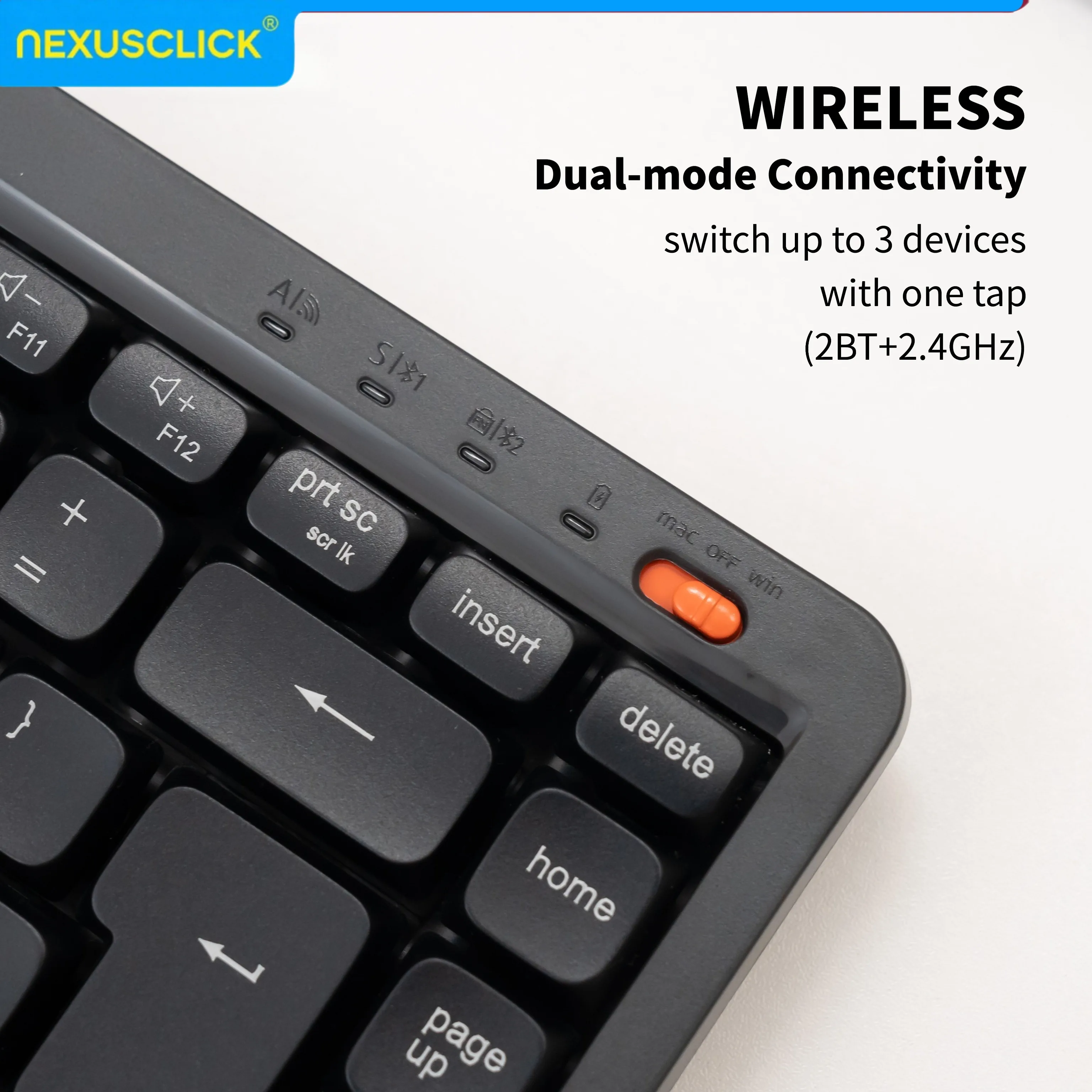 คีย์บอร์ดไร้สาย NexusClick Qui - Gaming Keyboard That Is Quiet บทวิจารณ์และราคา