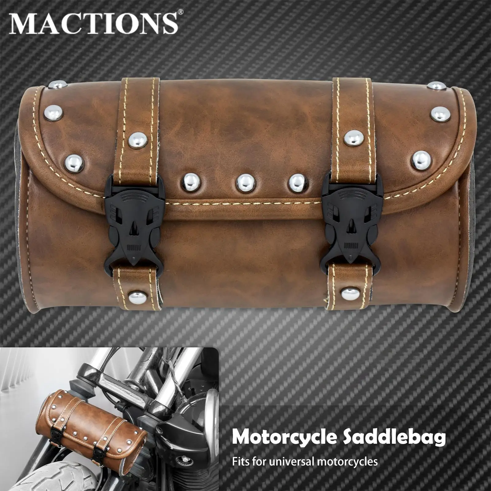 

Motorcycle Saddle Bags Side Tool Tail Bag Luggage PU Leather For Harley Sportster XL883 1200 Dyna Softail Chopper Bobber Cruiser