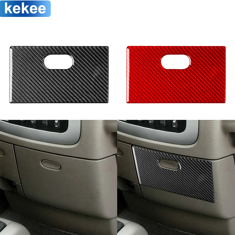 

For Dodge Ram 2002 2003 2004 2005 Dashboard Cup Holder Panel Cover Trim Real Carbon Fiber Sticker Car Interior Refit Accessories