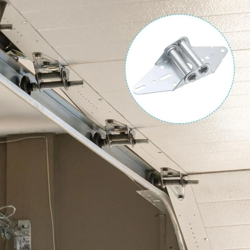2Pcs Garage Door Hinge Bracket Heavy Duty Garage Door Replacement Parts