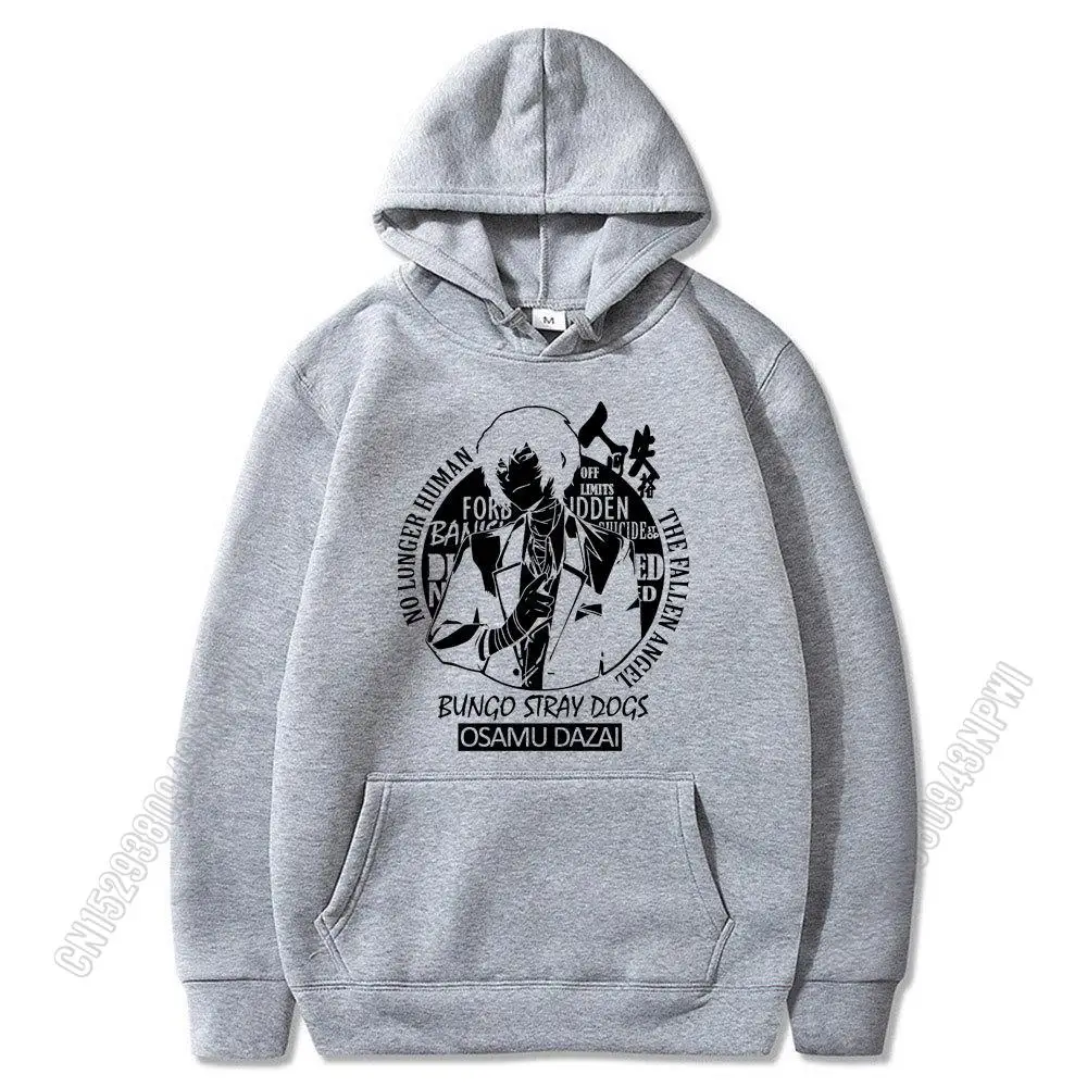 Bungou Stray Dogs Hoodie Osamu Dazai Hoodies Male Pullover Hoodie Autumn Winter Keep Warm Streetwear Hip Hop Hoodies Men