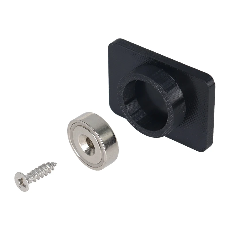 1 Set Universeller, starker magnetischer Kennzeichenhalter mit Befestigungsschrauben, schwarzer Kennzeichenhalter für Auto, Wohnmobil und Wohnwagen. – Detail 6