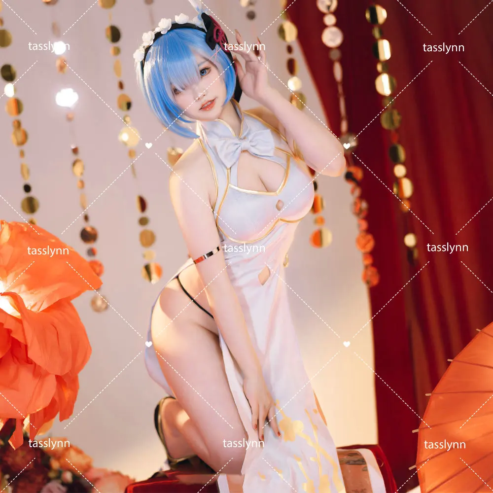 

Pre Sale Anime Re Life In A Different World From Zero Cosplay Rem Cheongsam Costume Women Re Zero Cosplay Ram Cosplay Costumes