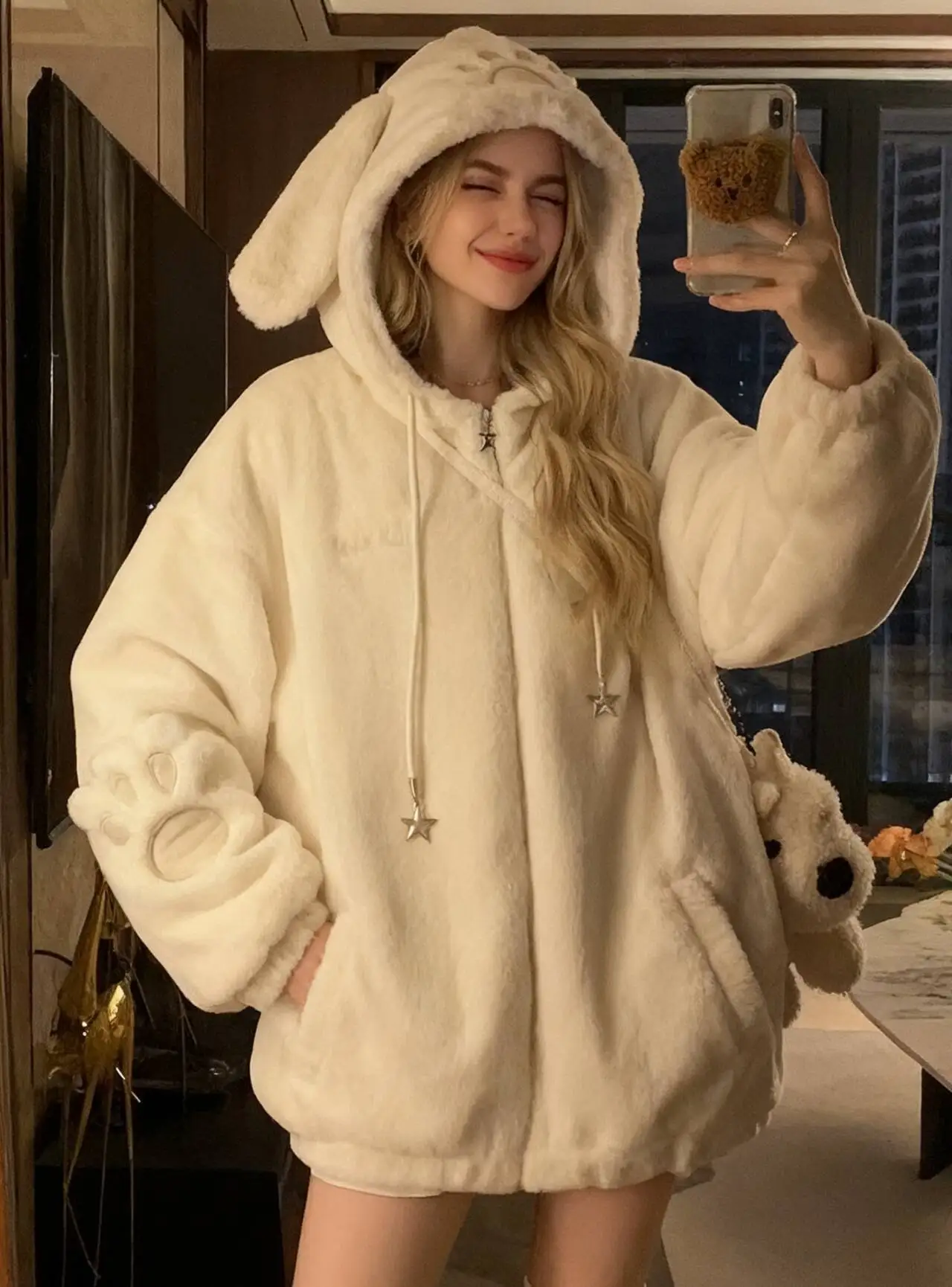 

Parkas Womens Street Winter Polyamide Downfilled Double-Layered Multi-Pockets Concealed Protective Functional Hiking Multicolor