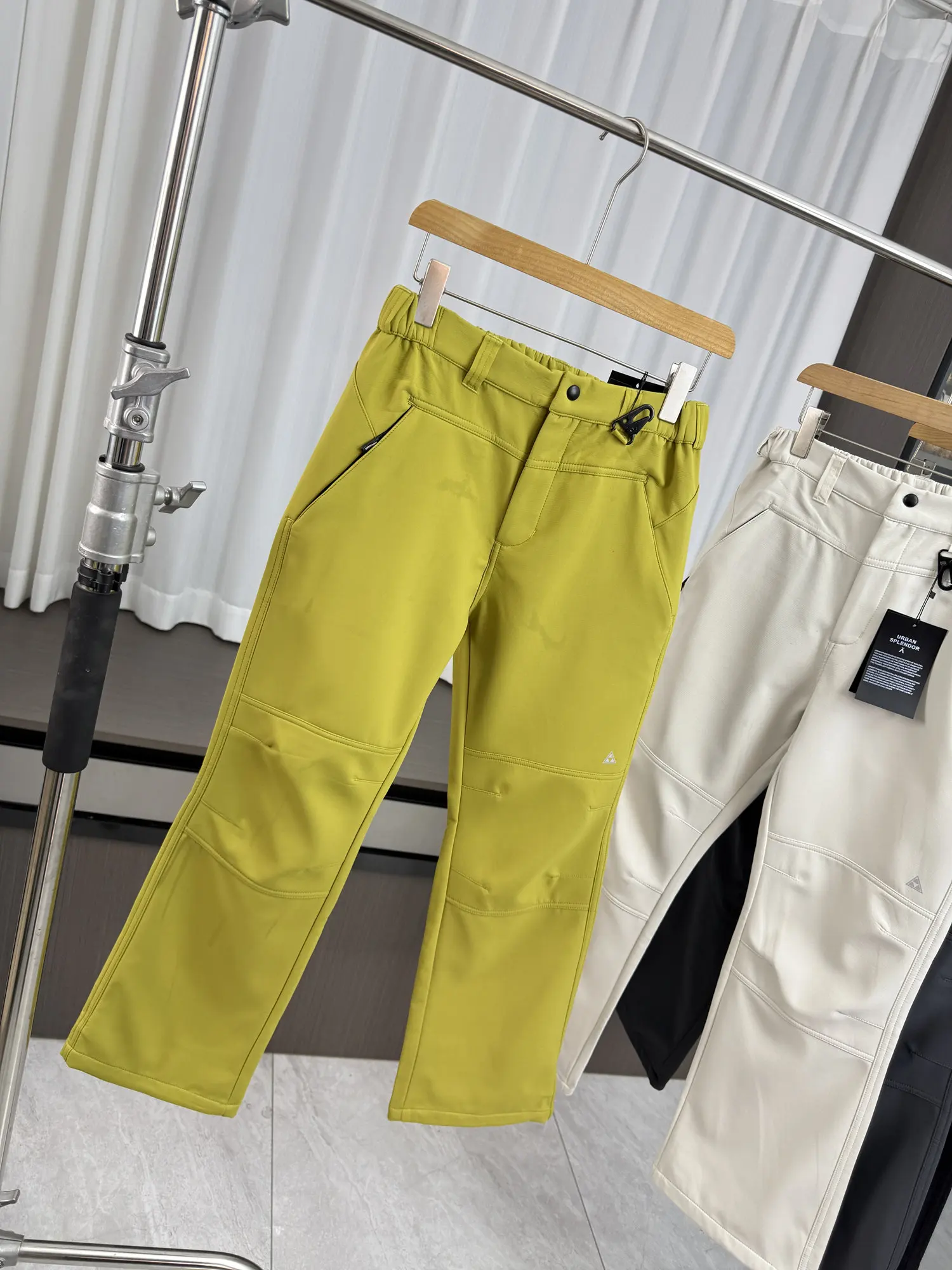

Outdoor Windproof Fce Lined Thiened Straight Leg Casual Pants Soft ell Trousers for Men Casual Sle Spring Season