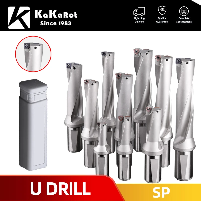 Wiertła serii SP Wiertła do metalu Wiertła do metalu 13mm-50mm Głębokość 2D 3D 4D Wiertła indeksowane U Maszyny Tokarki CNC Woda