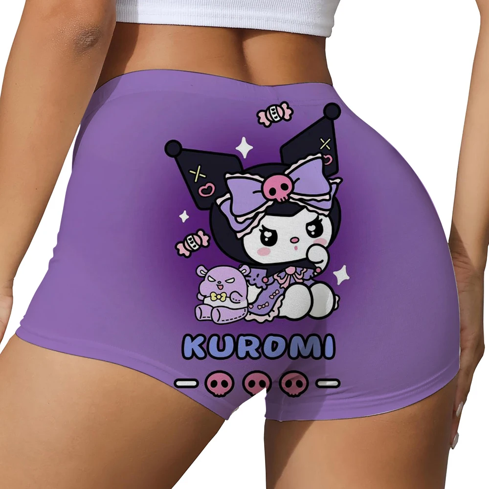 2025年夏 レディースショートパンツ、ハローキティ Oネック レディーススーパーショートパンツ、スリムフィット レディースショートパンツ、ホットでセクシー
