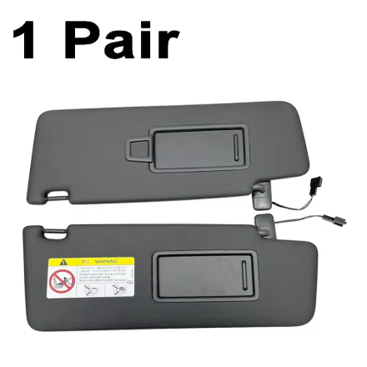 زوج واحد من واقي الشمس الداخلي لسيارة VW Tiguan 2 AD R Line Touran 5T ID.4 #4