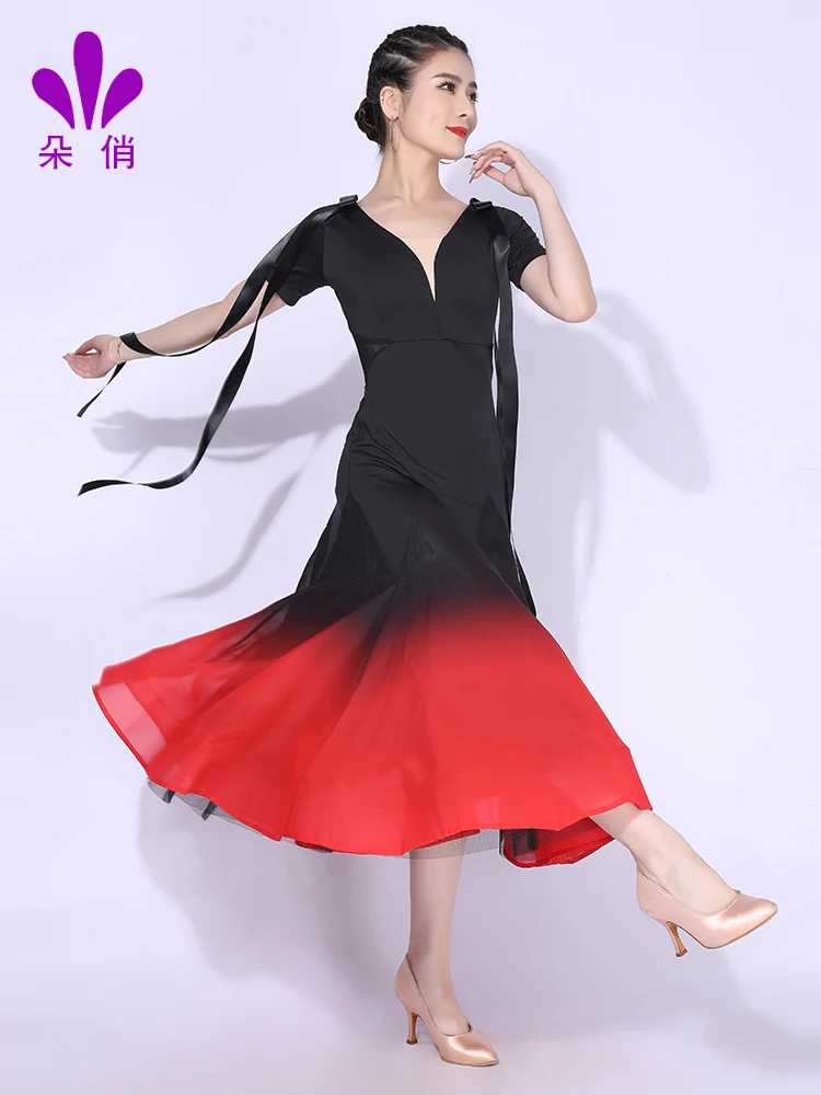 

2022 Women New Ballroom Dance Competition Dress Waltz Dresses Standard Costumes 2218