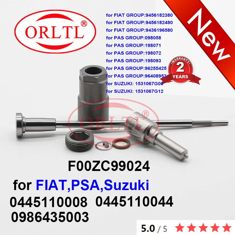 

Комплект для ремонта форсунки DSLA142P795 0445110044 клапан F00VC01003 для FIAT GROUP 0445110008 0433175196