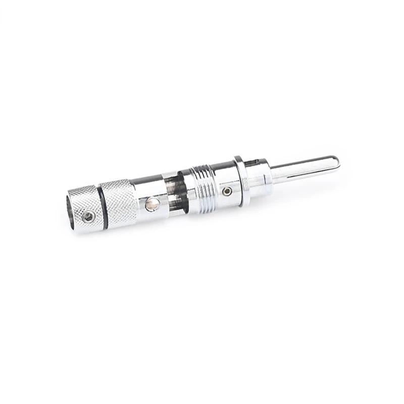 4 PCS High-end HiFi Banana Plugs Rhodium-plated Carbon Fiber Speaker Banana Connector for Audio Amplifier Speaker Cable