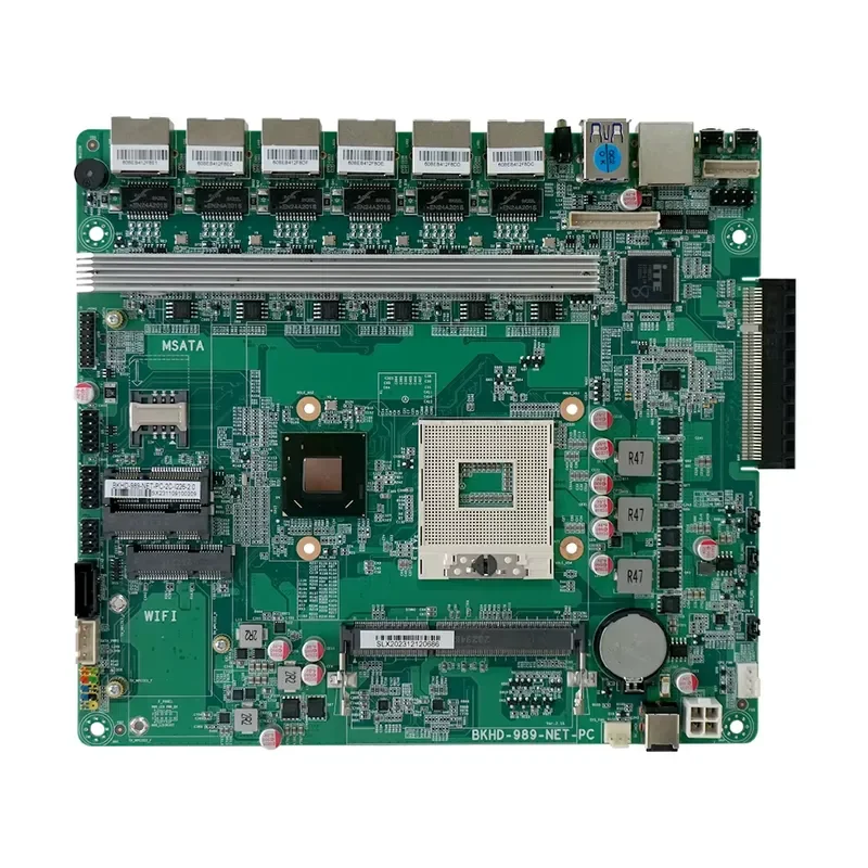 for BKHD Network Series Main Board 989NP 6L 1G 2.5G Optional mSATA mPCIe Onboard 3rd Gen Core i3 i5 i7 Processor