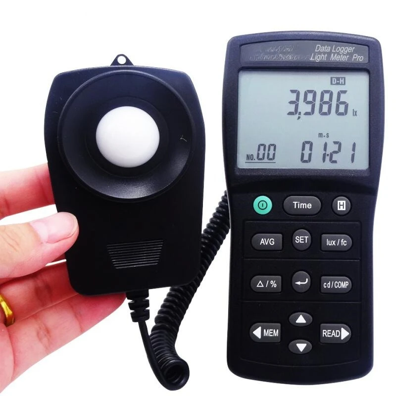 

TES-1339 Luminance meter Photometer Photometer 1339R connected to computer RS232