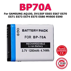 XDOU Hohe Qualität BP70A BP * 70A Batterie Für SAMSUNG AQ100 DV150F ES65 ES67 ES70 ES71 ES73 ES74 ES75 ES80 MV800 ES90