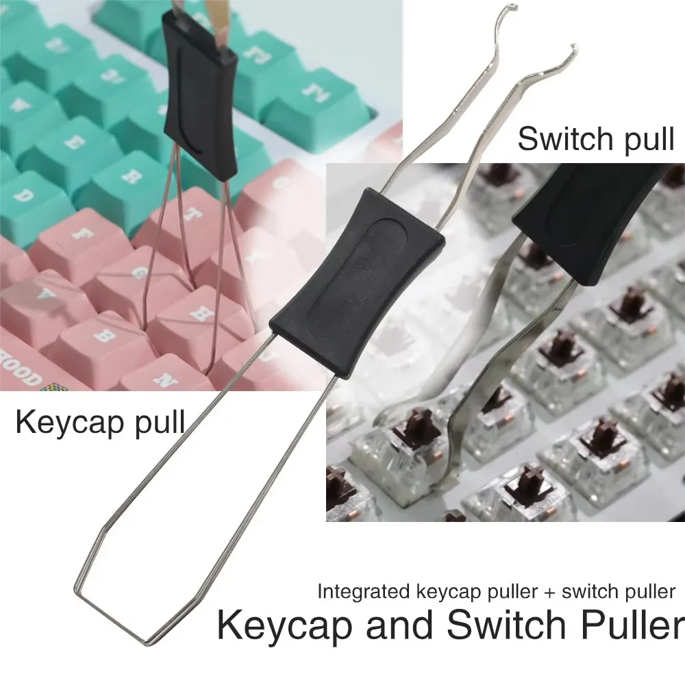 Mechanical Keyboard Key Puller and Axis Removal Tool in One Multi-functional Keyboard Brush Cleaning Brush Keyboard Soft Brush